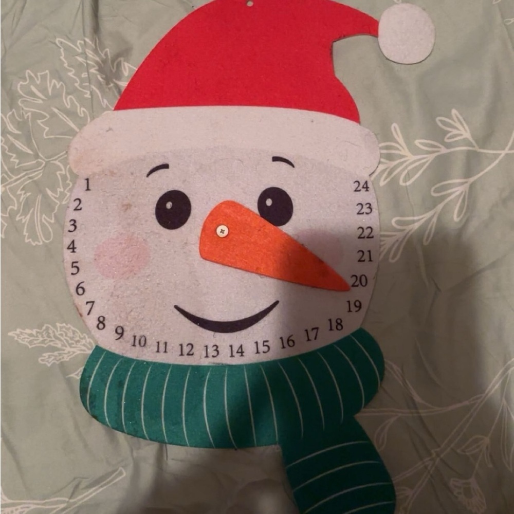 Christmas snowman countdown